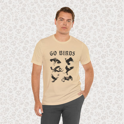 Go Birds Cryptids T-Shirt, Bird Cryptid Tee, Thunderbird Shirt, Snallygaster, Griffin, Phoenix, Devil Bird, Terror Bird, Philadelphia Shirt