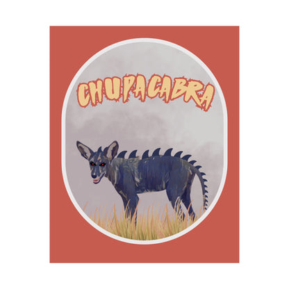 Chupacabra Art Print Poster, Quirky Wall Decor, Cryptids Lover Gift, Unique Home Decoration, Mythical Creature Art, Fun Artwork, Cryptids