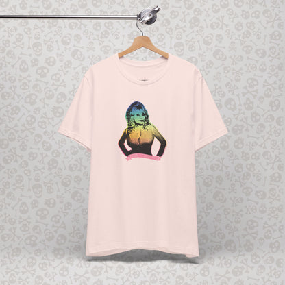 Rainbow Dolly Parton Tee, Dolly Pride Shirt, Unisex Graphic T-Shirt, Music Fan Gift, Concert Apparel, Gay Country Western Clothing