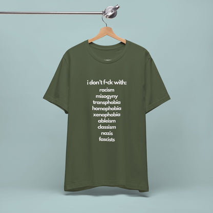 Social Justice Unisex Cotton Tee | Anti-Discrimination Shirt for Activism, Pride Events, Inclusivity, Everyday Wear