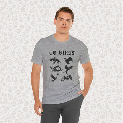 Go Birds Cryptids T-Shirt, Bird Cryptid Tee, Thunderbird Shirt, Snallygaster, Griffin, Phoenix, Devil Bird, Terror Bird, Philadelphia Shirt