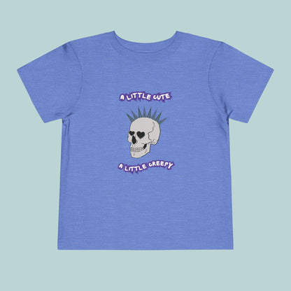 Cute & Creepy Toddler Tee, Perfect for Halloween or Valentine's Day, Kid's Punk Rock Style, Gift for Toddlers, Unique Toddler Apparel