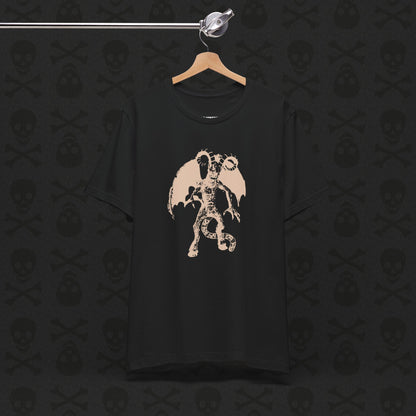 Camiseta Jersey Devil Cryptid, camiseta gráfica de criatura mítica. Camiseta unisex de manga corta, camiseta gráfica única para entusiastas de los críptidos.