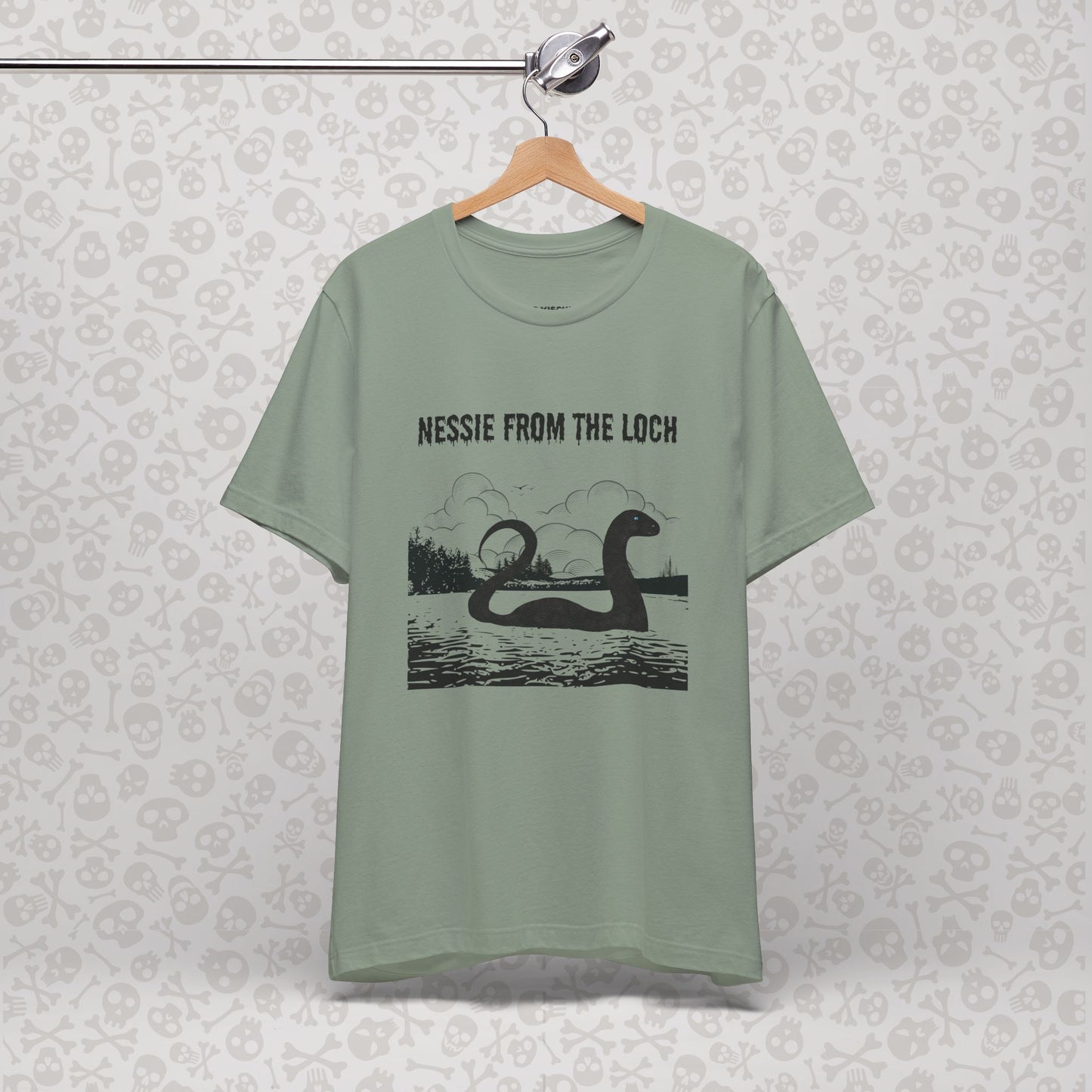 Camiseta de Nessie del Lago, camiseta de Nessie del Monstruo del Lago Ness, camiseta Cryptid, camiseta unisex de manga corta, Lago Ness