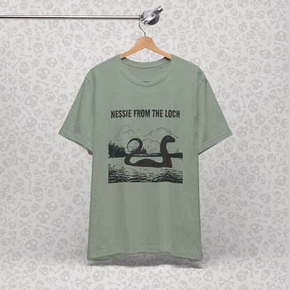 Camiseta de Nessie del Lago, camiseta de Nessie del Monstruo del Lago Ness, camiseta Cryptid, camiseta unisex de manga corta, Lago Ness