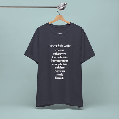 Social Justice Unisex Cotton Tee | Anti-Discrimination Shirt for Activism, Pride Events, Inclusivity, Everyday Wear