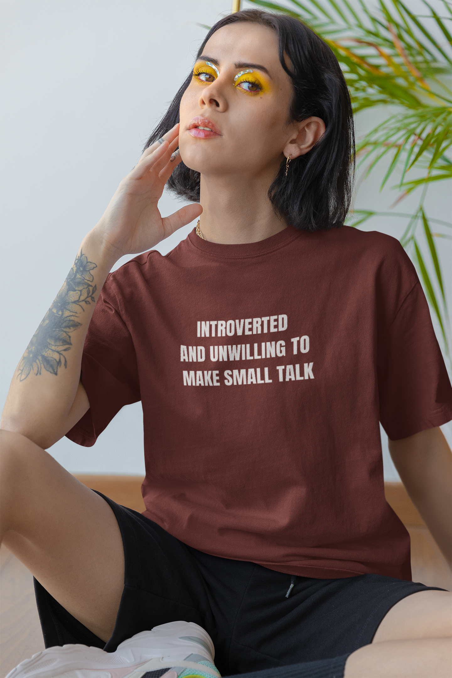 Introverted and Unwilling to Make Small Talk Tee, Introvert T-Shirt. Quiet Introvert Shirt, Anti-Social Tees, Shy Graphic Tshirt, Reserved