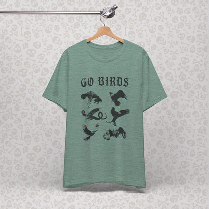 Go Birds Cryptids T-Shirt, Bird Cryptid Tee, Thunderbird Shirt, Snallygaster, Griffin, Phoenix, Devil Bird, Terror Bird, Philadelphia Shirt