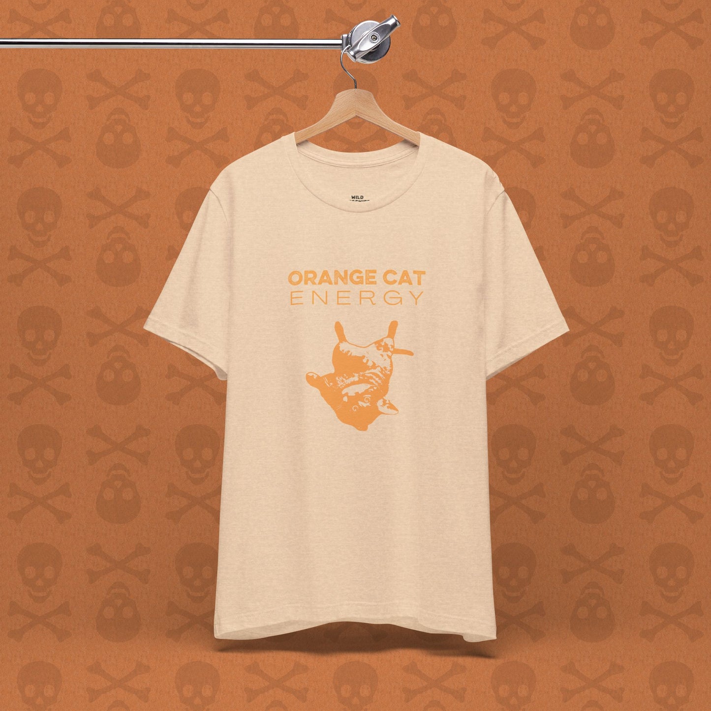 Orange Cat Energy T-Shirt | Funny Cat Shirt | Cute Cat Lover Gift | Lazy Cat Graphic Tee | Orange Cat Mom Shirt | Pet Humor Tee