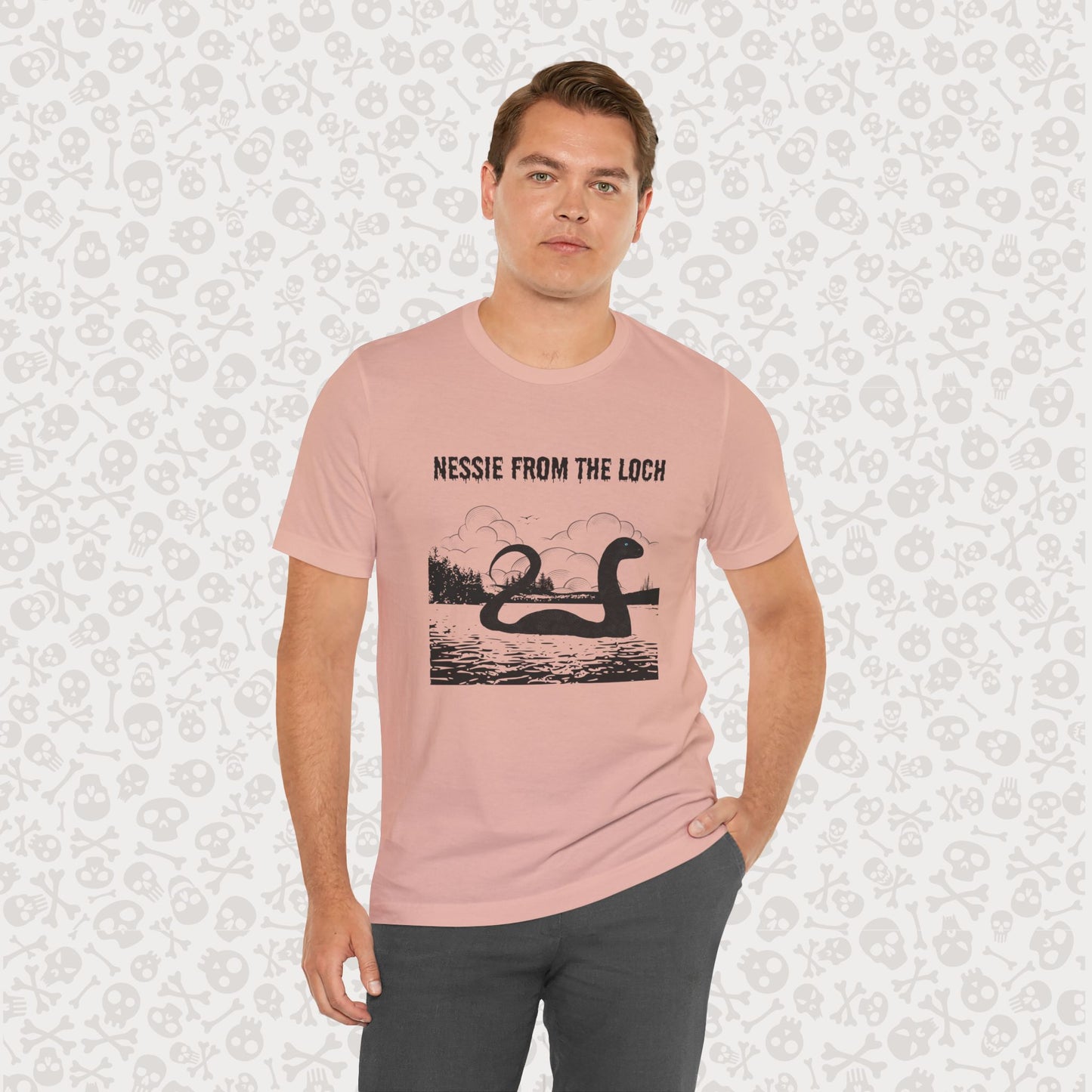 Camiseta de Nessie del Lago, camiseta de Nessie del Monstruo del Lago Ness, camiseta Cryptid, camiseta unisex de manga corta, Lago Ness