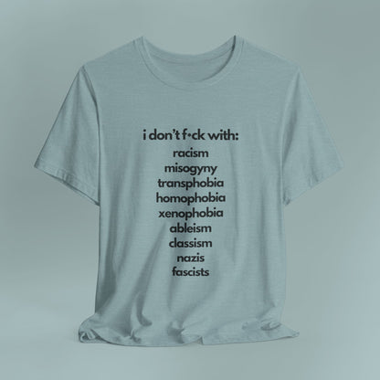 Social Justice Unisex Cotton Tee | Anti-Discrimination Shirt for Activism, Pride Events, Inclusivity, Everyday Wear