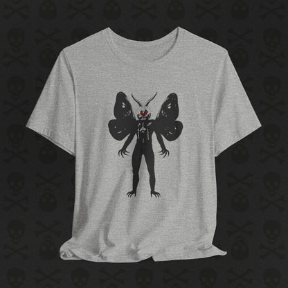 Camiseta Críptica de Mothman, Criatura Mitológica, Camiseta de Manga Corta Unisex, Camiseta de Leyenda Urbana, Camiseta de Criatura Paranormal, Camiseta Sobrenatural