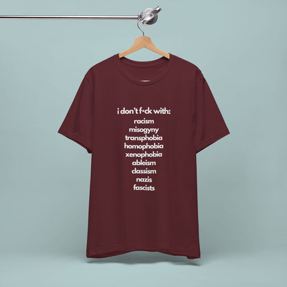 Social Justice Unisex Cotton Tee | Anti-Discrimination Shirt for Activism, Pride Events, Inclusivity, Everyday Wear