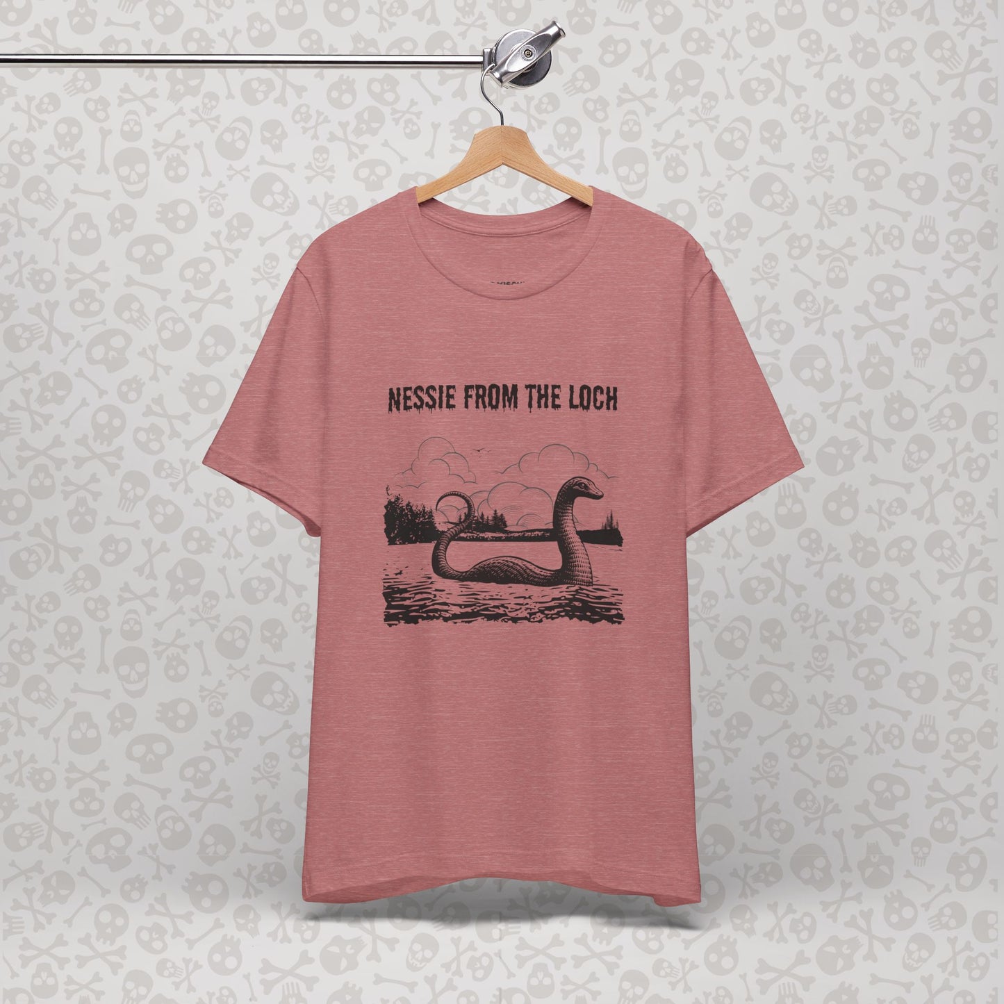 Nessie from the Loch Tee, Nessie Loch Ness Monster T-Shirt, Cryptid Tee, Unisex Jersey Short Sleeve Shirt, Loch Ness
