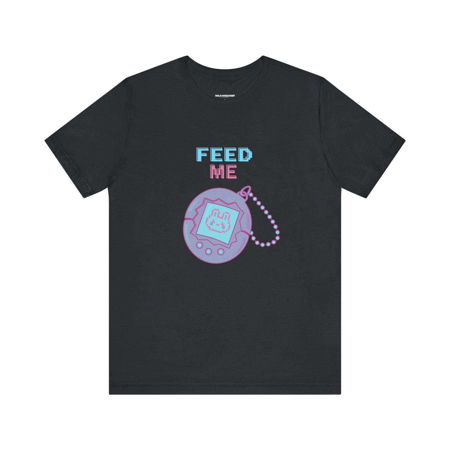 90s "Feed Me" Tamagotchi T-Shirt, Virtual Pet Nostalgia, Unisex Tee, Retro Video Game Shirt, Vintage Gamer Gift, 1990s Pop Culture Top