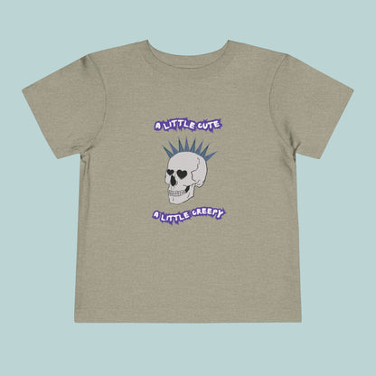 Cute & Creepy Toddler Tee, Perfect for Halloween or Valentine's Day, Kid's Punk Rock Style, Gift for Toddlers, Unique Toddler Apparel