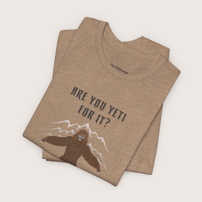 Yeti Adventure Tee | Cryptid Shirt, Fun Outdoor Apparel, Cool Gift for Nature Lovers, Camping T-Shirt, Hiking Outfit, Unique Graphic Tee