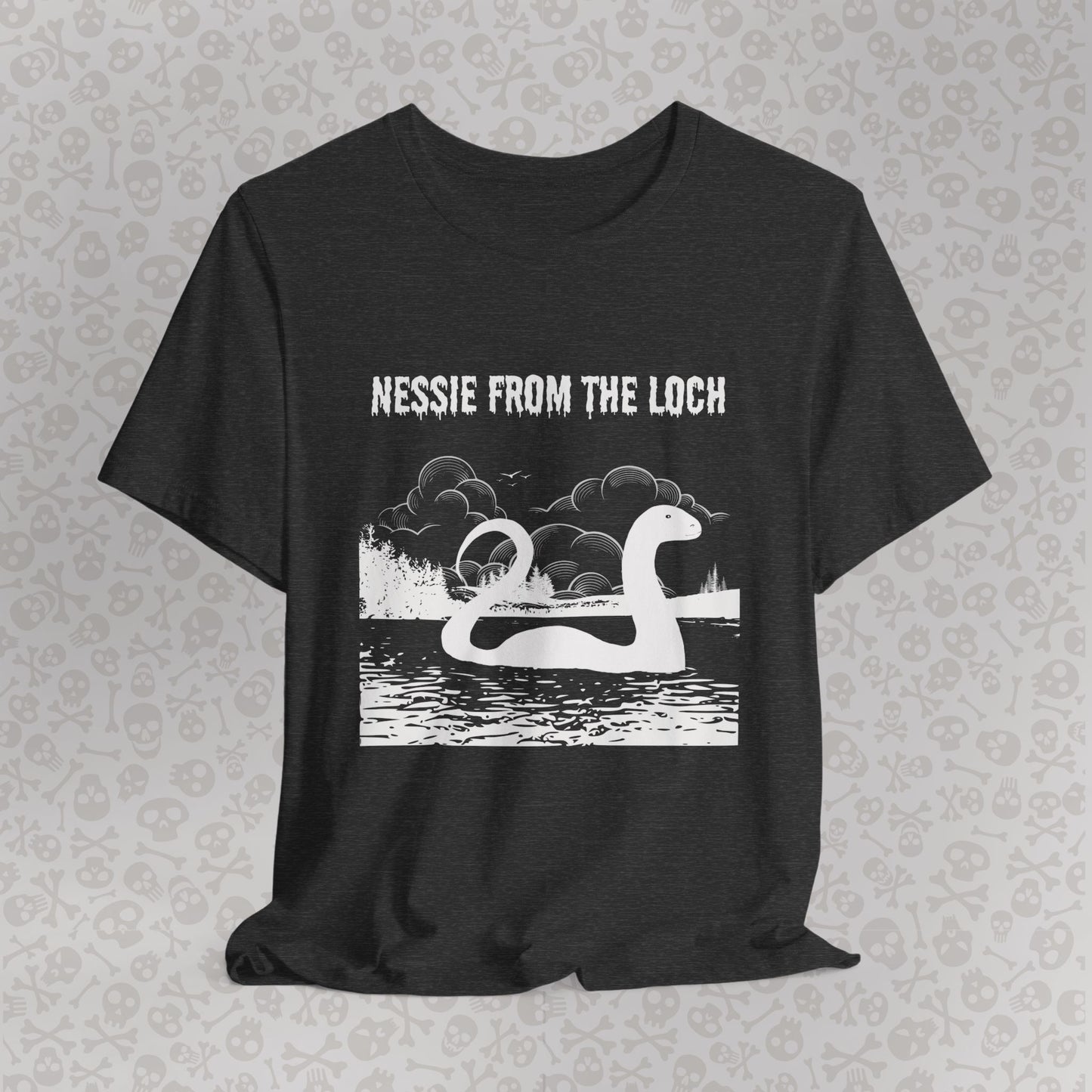 Camiseta de Nessie del Lago, camiseta de Nessie del Monstruo del Lago Ness, camiseta Cryptid, camiseta unisex de manga corta, Lago Ness