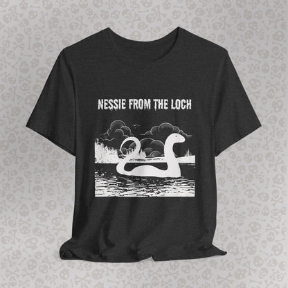 Camiseta de Nessie del Lago, camiseta de Nessie del Monstruo del Lago Ness, camiseta Cryptid, camiseta unisex de manga corta, Lago Ness
