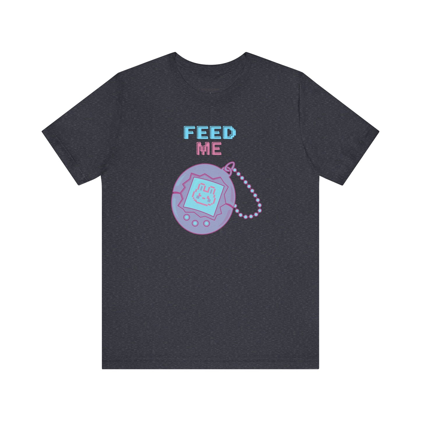 90s "Feed Me" Tamagotchi T-Shirt, Virtual Pet Nostalgia, Unisex Tee, Retro Video Game Shirt, Vintage Gamer Gift, 1990s Pop Culture Top