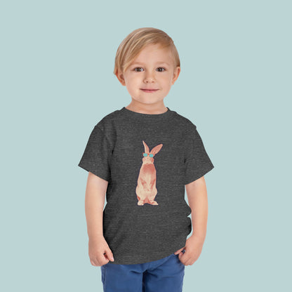 Cool Bunny Toddler Tee, Cute Kid's T-Shirt, Toddler Summer Shirt, Adorable Rabbit Tee, Playful Bunny Design, Great for Birthdays, Easter