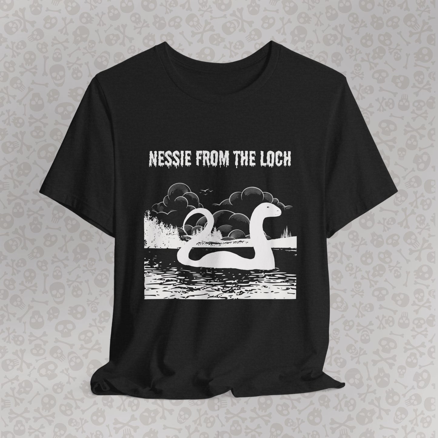 Camiseta de Nessie del Lago, camiseta de Nessie del Monstruo del Lago Ness, camiseta Cryptid, camiseta unisex de manga corta, Lago Ness