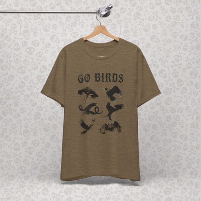 Go Birds Cryptids T-Shirt, Bird Cryptid Tee, Thunderbird Shirt, Snallygaster, Griffin, Phoenix, Devil Bird, Terror Bird, Philadelphia Shirt