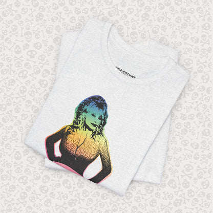 Rainbow Dolly Parton Tee, Dolly Pride Shirt, Unisex Graphic T-Shirt, Music Fan Gift, Concert Apparel, Gay Country Western Clothing