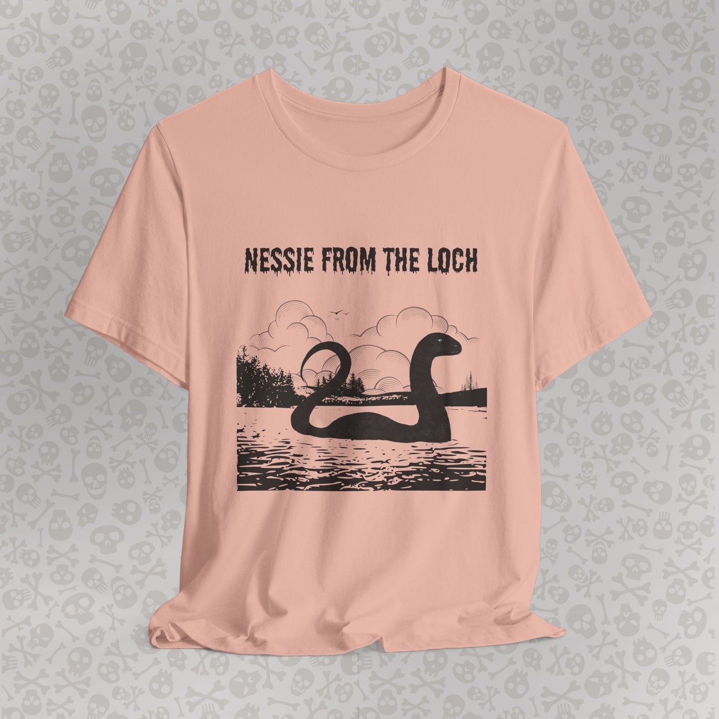 Camiseta de Nessie del Lago, camiseta de Nessie del Monstruo del Lago Ness, camiseta Cryptid, camiseta unisex de manga corta, Lago Ness