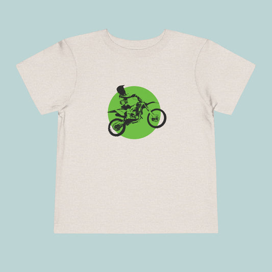 Dirt Bike Toddler Tee, Kids Motocross Shirt, Off-Road Child Top, Cool Children's T-Shirt for Boys and Girls, Birthday Gift for Toddlers