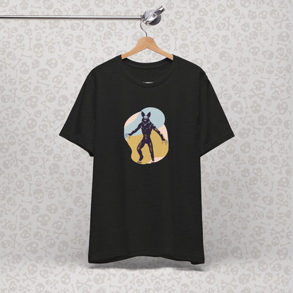 Camiseta abstracta con gráfico de hombre lobo, unisex, de Halloween, de terror, de luna llena, de Teen Wolf, de Cryptids