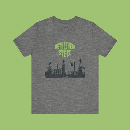 Spooky Bethlehem Steel T-Shirt, Bethlehem Goth, Vintage Style Tee, Retro Graphic Top, Unisex Jersey Short Sleeve Tee, Bethlehem PA