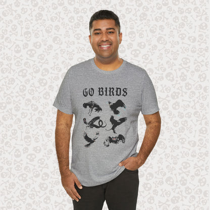 Go Birds Cryptids T-Shirt, Bird Cryptid Tee, Thunderbird Shirt, Snallygaster, Griffin, Phoenix, Devil Bird, Terror Bird, Philadelphia Shirt