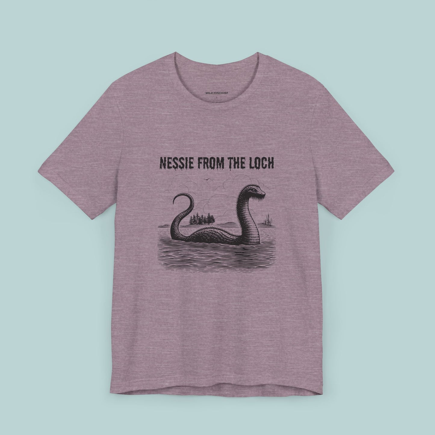 Nessie from the Loch Tee, Nessie Loch Ness Monster T-Shirt, Cryptid Tee, Unisex Jersey Short Sleeve Shirt, Loch Ness