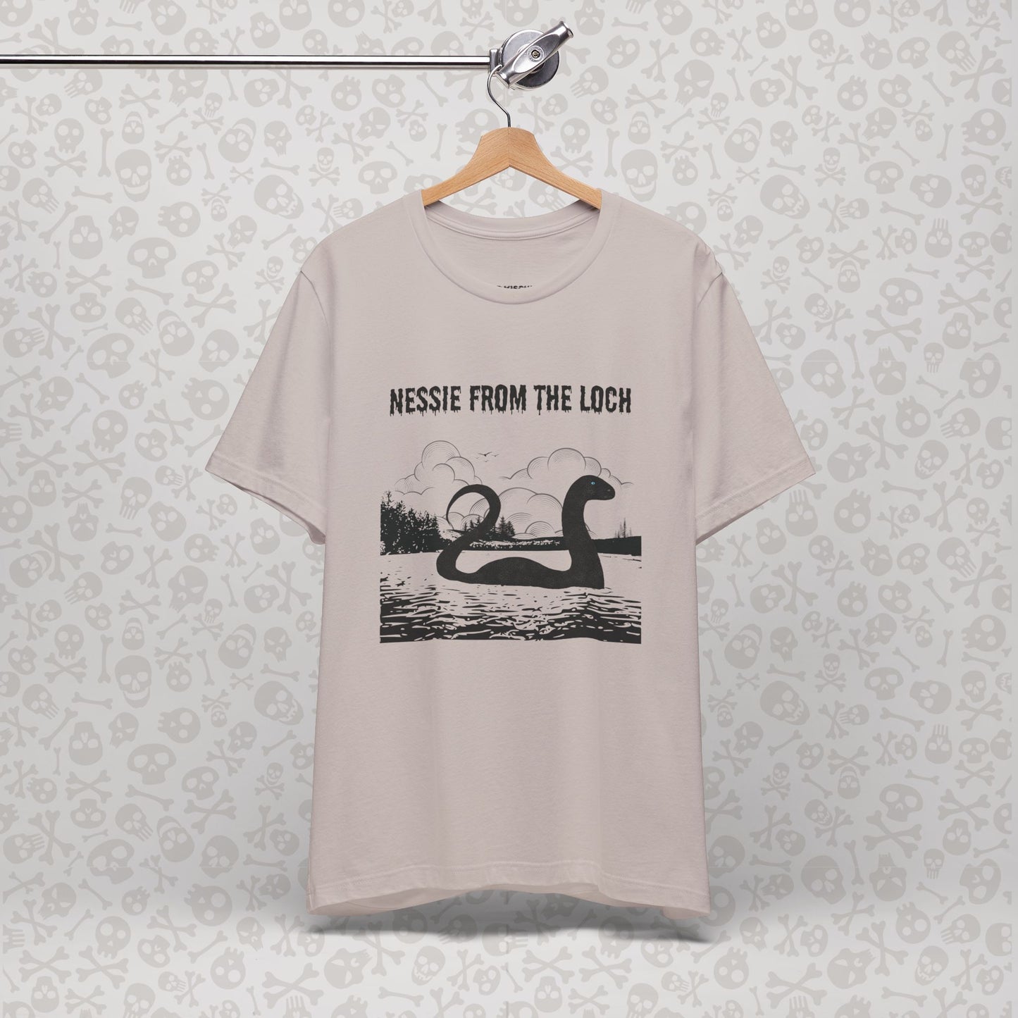 Camiseta de Nessie del Lago, camiseta de Nessie del Monstruo del Lago Ness, camiseta Cryptid, camiseta unisex de manga corta, Lago Ness