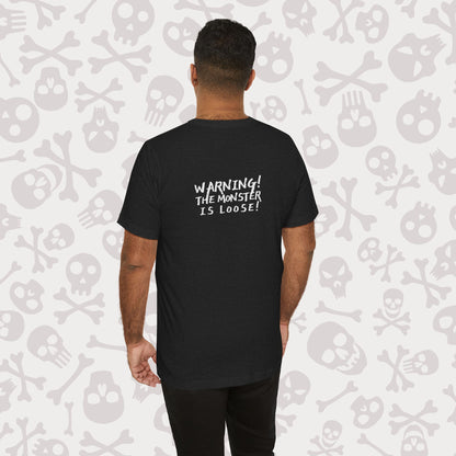 Vintage Frankenstein Tee, Halloween Shirt, Unisex Graphic T-Shirt, Horror Movie Top, Retro Costume Apparel, Spooky Gift