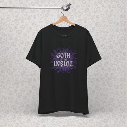 Goth on the Inside Unisex Tee, Goth Emo Punk Graphic Shirt, Dark Alternative Clothing, Punk Rock T-Shirt, Gothic Fashion Top