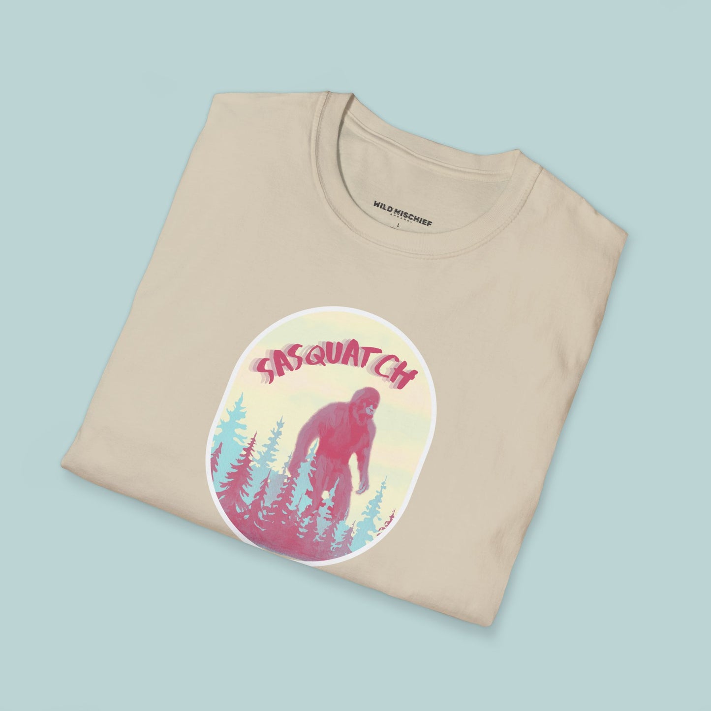 Sasquatch Adventure T-Shirt, Unisex Softstyle Tee, Nature Lover Gift, Camping Shirt, Funny Outdoor Apparel, Hiking Outfit, Cryptid T-Shirt