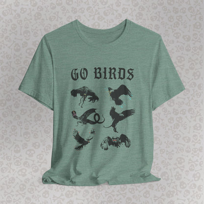 Go Birds Cryptids T-Shirt, Bird Cryptid Tee, Thunderbird Shirt, Snallygaster, Griffin, Phoenix, Devil Bird, Terror Bird, Philadelphia Shirt