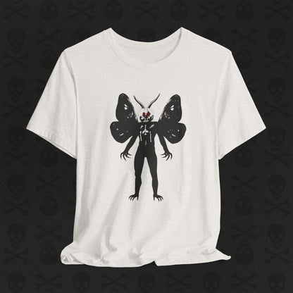 Camiseta Críptica de Mothman, Criatura Mitológica, Camiseta de Manga Corta Unisex, Camiseta de Leyenda Urbana, Camiseta de Criatura Paranormal, Camiseta Sobrenatural