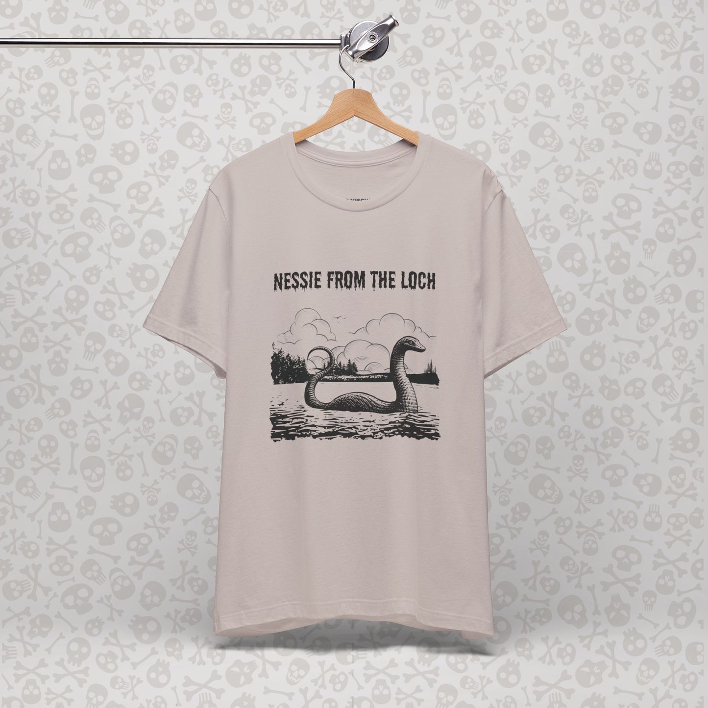 Nessie from the Loch Tee, Nessie Loch Ness Monster T-Shirt, Cryptid Tee, Unisex Jersey Short Sleeve Shirt, Loch Ness