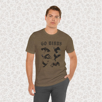 Go Birds Cryptids T-Shirt, Bird Cryptid Tee, Thunderbird Shirt, Snallygaster, Griffin, Phoenix, Devil Bird, Terror Bird, Philadelphia Shirt