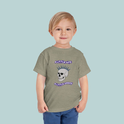 Cute & Creepy Toddler Tee, Perfect for Halloween or Valentine's Day, Kid's Punk Rock Style, Gift for Toddlers, Unique Toddler Apparel