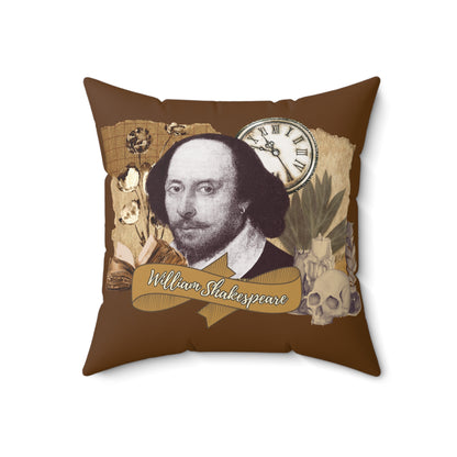 Shakespeare Throw Pillow | Literary Pillow | Shakespeare Home Decor | Gift for Writers | Cozy Reading Nook | Unique Decorative Cushion