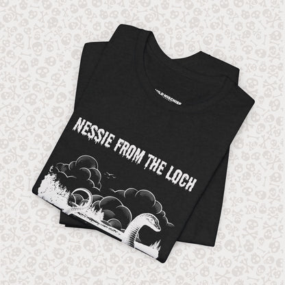 Nessie from the Loch Tee, Nessie Loch Ness Monster T-Shirt, Cryptid Tee, Unisex Jersey Short Sleeve Shirt, Loch Ness