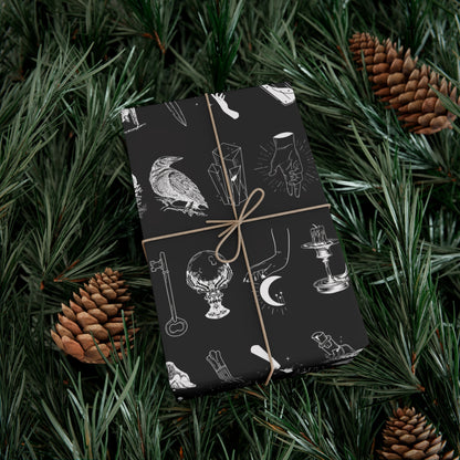 Mystical Gift Wrap Papers for Spooky Occasions, Witchy Gifts, Gothic Parties, Halloween Gifts, Eco-Friendly Wrapping Paper, Goth Gift Wrap