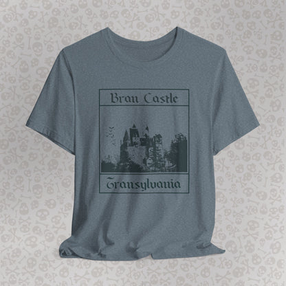 Bran Castle Transylvania T-Shirt, Dracula Shirt, Vampire Halloween Tee, Gothic Horror Shirt, Spooky Dracula Top, Halloween Costume Tee, Transylvania Romania