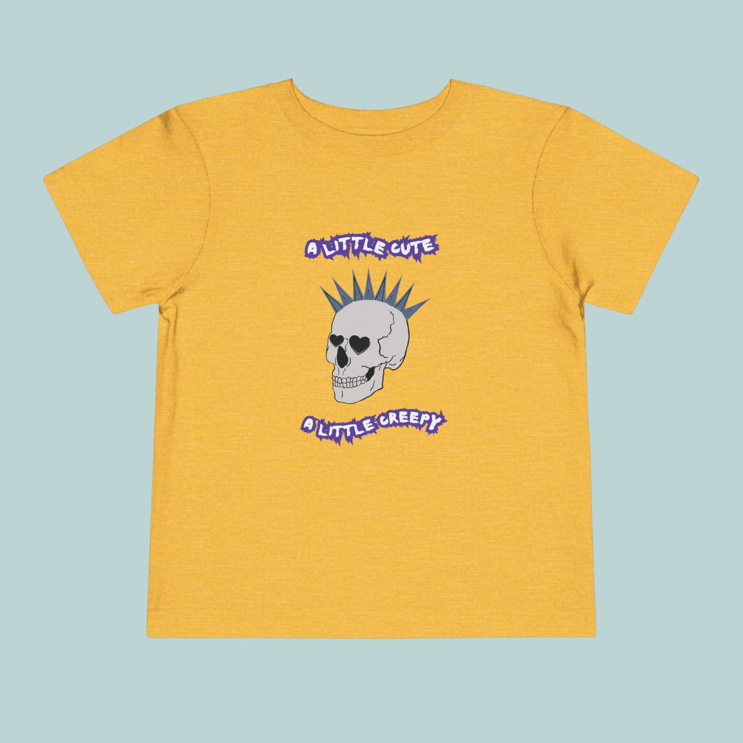 Cute & Creepy Toddler Tee, Perfect for Halloween or Valentine's Day, Kid's Punk Rock Style, Gift for Toddlers, Unique Toddler Apparel