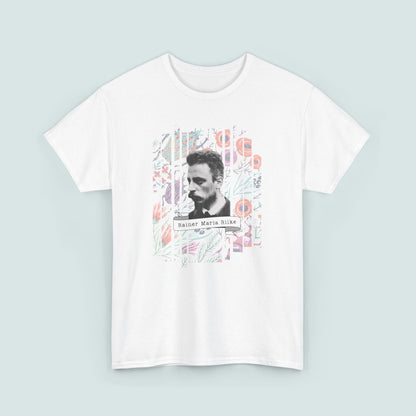 Rainer Maria Rilke Poetry Tee, Literary T-Shirt, Poetry Gift, Poet T-Shirt, Writer Gift, Floral