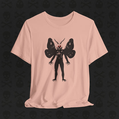 Camiseta Críptica de Mothman, Criatura Mitológica, Camiseta de Manga Corta Unisex, Camiseta de Leyenda Urbana, Camiseta de Criatura Paranormal, Camiseta Sobrenatural